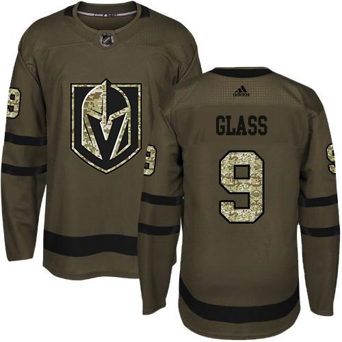 Men Adidas Golden Knights #9 Cody Glass Green Salute to Service Stitched NHL Jersey->more nhl jerseys->NHL Jersey